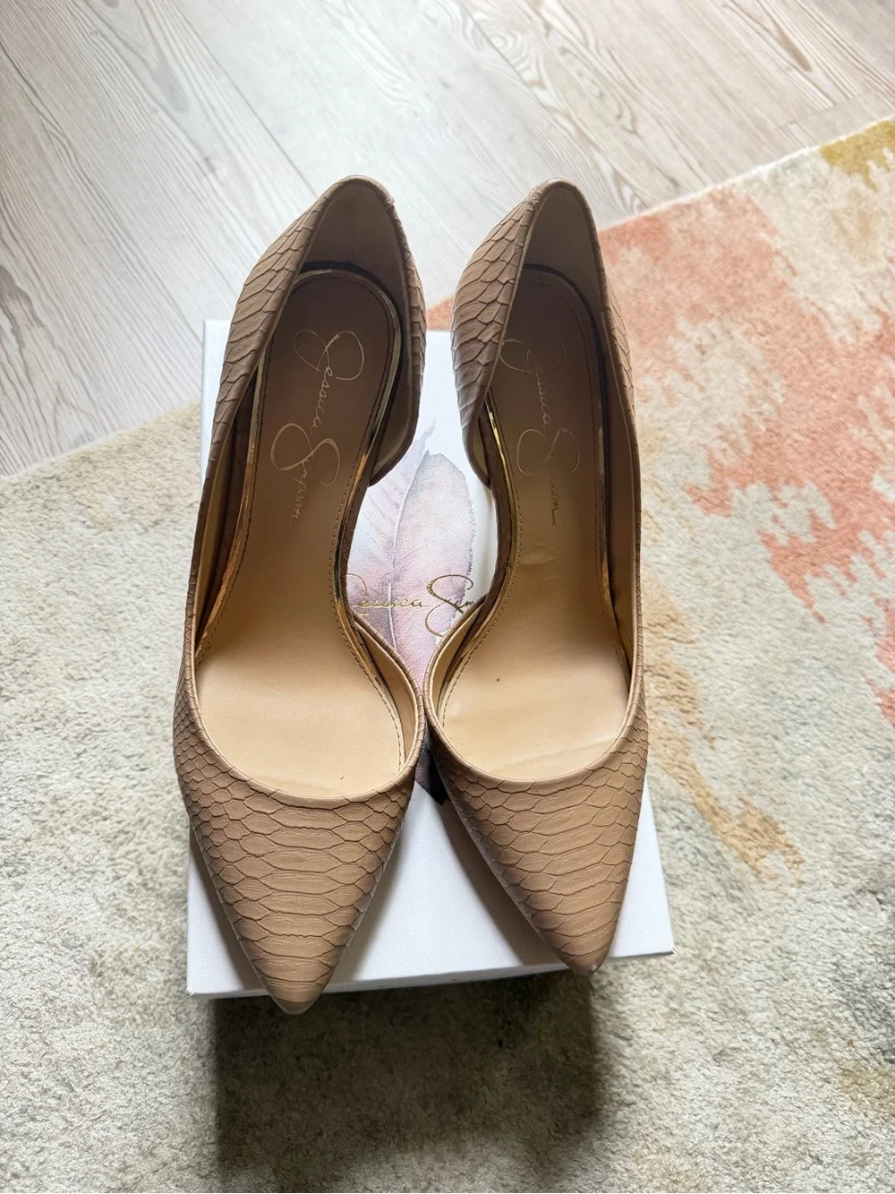 Jessica Simpson Nude JP-LIVVY heels